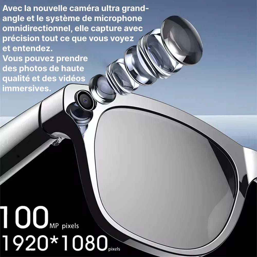 Lunettes caméras intelligentes HD 1080P